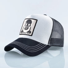 Load image into Gallery viewer, Men&#39;s Baseball Cap With Embroidery Skull Patch Snapback