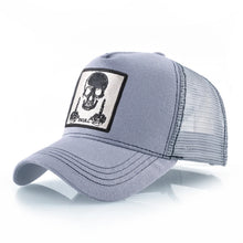 Load image into Gallery viewer, Men&#39;s Baseball Cap With Embroidery Skull Patch Snapback