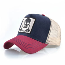 Load image into Gallery viewer, Men&#39;s Baseball Cap With Embroidery Skull Patch Snapback