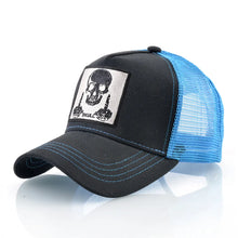Load image into Gallery viewer, Men&#39;s Baseball Cap With Embroidery Skull Patch Snapback