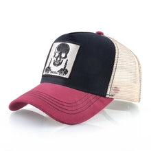 Load image into Gallery viewer, Men&#39;s Baseball Cap With Embroidery Skull Patch Snapback