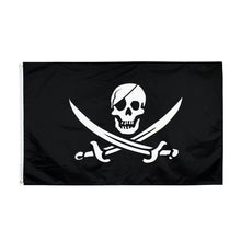 Load image into Gallery viewer, 3x5ft Skull and Cross bones Jolly Roger Flag