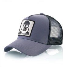 Load image into Gallery viewer, Men&#39;s Baseball Cap With Embroidery Skull Patch Snapback
