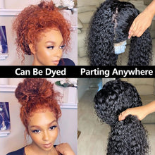 Load image into Gallery viewer, Full Lace Human Hair Wigs Brazilian Deep Curly 30 Inches