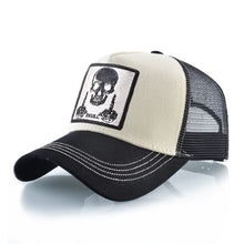 Load image into Gallery viewer, Men&#39;s Baseball Cap With Embroidery Skull Patch Snapback