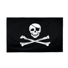 Load image into Gallery viewer, 3x5ft Skull and Cross bones Jolly Roger Flag
