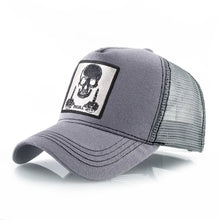 Load image into Gallery viewer, Men&#39;s Baseball Cap With Embroidery Skull Patch Snapback