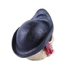 Load image into Gallery viewer, Vilead Pirate Captain Skull Head Halloween Decor Skull Statue