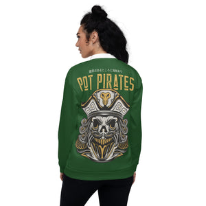 Pot Pirate Green Bomber Jacket