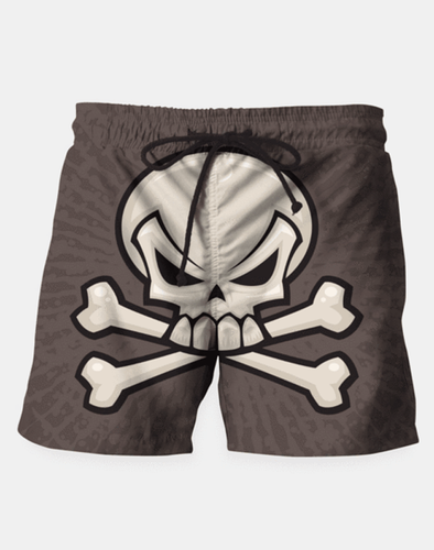 Skull and Crossbones Swim Shorts
