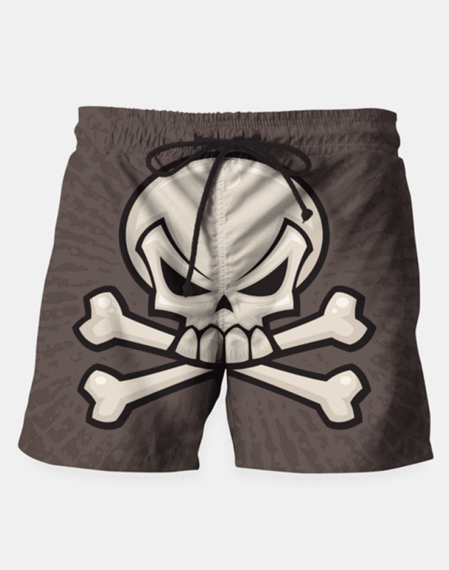 Skull and Crossbones Swim Shorts